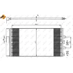 Kondenzator, klima-uređaj NRF NRF 35606 IC-AE553B