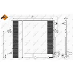 Kondenzator, klima-uređaj NRF NRF 35618 IC-BB06F7