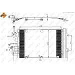 Kondenzator, klima-uređaj NRF NRF 35633 IC-B1079B