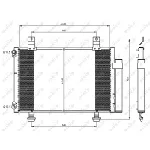 Kondenzator, klima-uređaj NRF NRF 35645 IC-BB0707