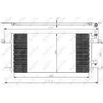 Kondenzator, klima-uređaj NRF NRF 35647 IC-BB0708