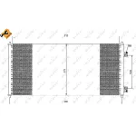 Kondenzator, klima-uređaj NRF NRF 35651 IC-AE542C