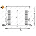 Kondenzator, klima-uređaj NRF NRF 35655 IC-BB070C