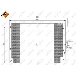 Kondenzator, klima-uređaj NRF NRF 35657 IC-BB070D
