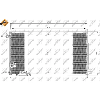 Kondenzator, klima-uređaj NRF NRF 35740 IC-BB0717