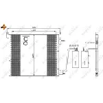 Kondenzator, klima-uređaj NRF NRF 35741 IC-BB0718