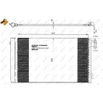 Kondenzator, klima-uređaj NRF NRF 35743 IC-B2C7AC