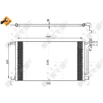 Kondenzator, klima-uređaj NRF NRF 35748 IC-BB071A