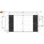 Kondenzator, klima-uređaj NRF NRF 35751 IC-BB071C