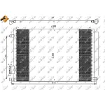 Kondenzator, klima-uređaj NRF NRF 35753 IC-B1200D