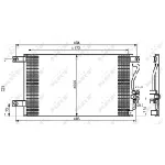 Kondenzator, klima-uređaj NRF NRF 35756 IC-BB071F