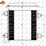 Kondenzator, klima-uređaj NRF NRF 35757 IC-BADB2E