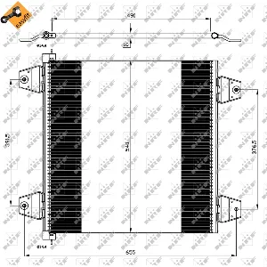 Kondenzator, klima-uređaj NRF NRF 35757 IC-BADB2E