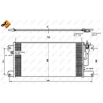 Kondenzator, klima-uređaj NRF NRF 35762 IC-BB0721