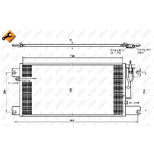 Kondenzator, klima-uređaj NRF NRF 35762 IC-BB0721