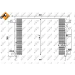 Kondenzator, klima-uređaj NRF NRF 35766 IC-BB0725