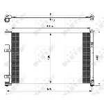 Kondenzator, klima-uređaj NRF NRF 35769 IC-BB0728