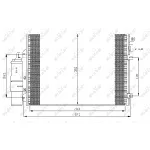 Kondenzator, klima-uređaj NRF NRF 35771 IC-B8F602
