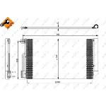 Kondenzator, klima-uređaj NRF NRF 35777 IC-BB072C