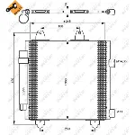 Kondenzator, klima-uređaj NRF NRF 35778 IC-B7B903