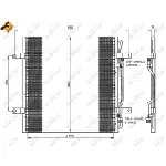 Kondenzator, klima-uređaj NRF NRF 35781 IC-BB072E