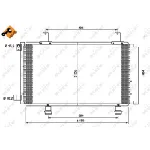Kondenzator, klima-uređaj NRF NRF 35782 IC-BB072F