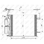 Kondenzator, klima-uređaj NRF NRF 35784 IC-BB0731