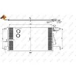 Kondenzator, klima-uređaj NRF NRF 35790 IC-BB0736