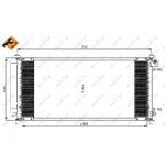 Kondenzator, klima-uređaj NRF NRF 35791 IC-B8F3D9