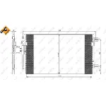 Kondenzator, klima-uređaj NRF NRF 35799 IC-BB073C
