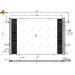 Kondenzator, klima-uređaj NRF NRF 35841 IC-BB073F
