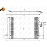 Kondenzator, klima-uređaj NRF NRF 35850 IC-BB0744