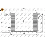 Kondenzator, klima-uređaj NRF NRF 35852 IC-BB0746
