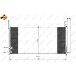 Kondenzator, klima-uređaj NRF NRF 35863 IC-BB0751