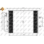 Kondenzator, klima-uređaj NRF NRF 35879 IC-BB0761