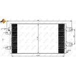 Kondenzator, klima-uređaj NRF NRF 35880 IC-BB0762