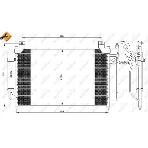 Kondenzator, klima-uređaj NRF NRF 35881 IC-BB0763