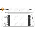 Kondenzator, klima-uređaj NRF NRF 35895 IC-BDF7F7