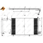 Kondenzator, klima-uređaj NRF NRF 35903 IC-C087FF