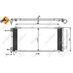 Kondenzator, klima-uređaj NRF NRF 35905 IC-C08804