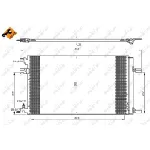 Kondenzator, klima-uređaj NRF NRF 35919 IC-BFF94A