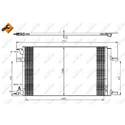 Kondenzator, klima-uređaj NRF NRF 35919 IC-BFF94A