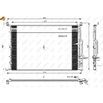 Kondenzator, klima-uređaj NRF NRF 35923 IC-C561D1