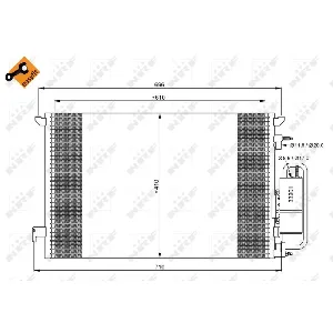 Kondenzator, klima-uređaj NRF NRF 35929 IC-C0EBFF