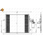 Kondenzator, klima-uređaj NRF NRF 35930 IC-C561D4