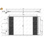 Kondenzator, klima-uređaj NRF NRF 35932 IC-C561D6