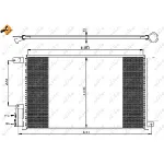 Kondenzator, klima-uređaj NRF NRF 35939 IC-C40350