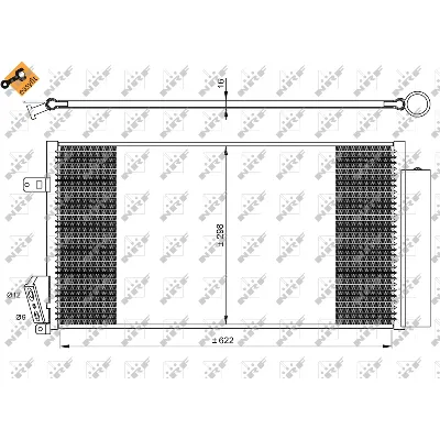 Kondenzator, klima-uređaj NRF NRF 35940 IC-C40355