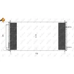 Kondenzator, klima-uređaj NRF NRF 35943 IC-C40369