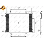 Kondenzator, klima-uređaj NRF NRF 35944 IC-C561D8